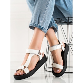 Cm Paris Bílé Sandály Na Platformě bílý černá 1