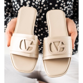 TRENDI Béžové pantofle béžový 1