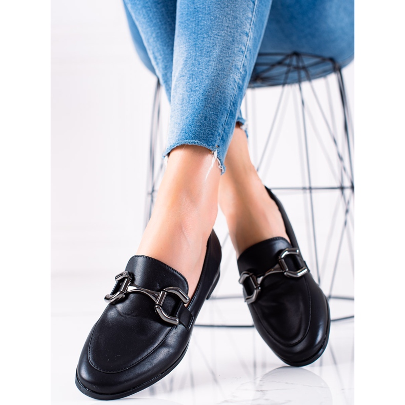 Lovery Klasické mokasíny S Ornamentem černá 2