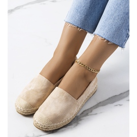 Béžové dámské espadrilky Mathea béžový 2