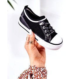 Apawwa Dětské vzdušné černé dětské tenisky černá 1