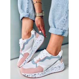 Dámské tenisky Truth White bílý modrý růžový stříbrný 1