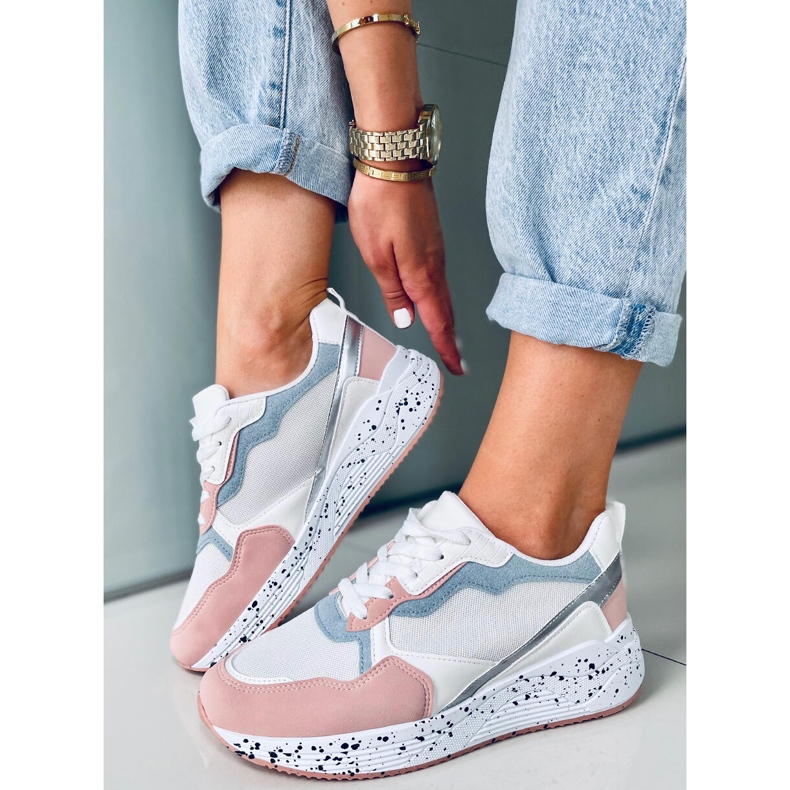 Dámské tenisky Truth White bílý modrý růžový stříbrný 1