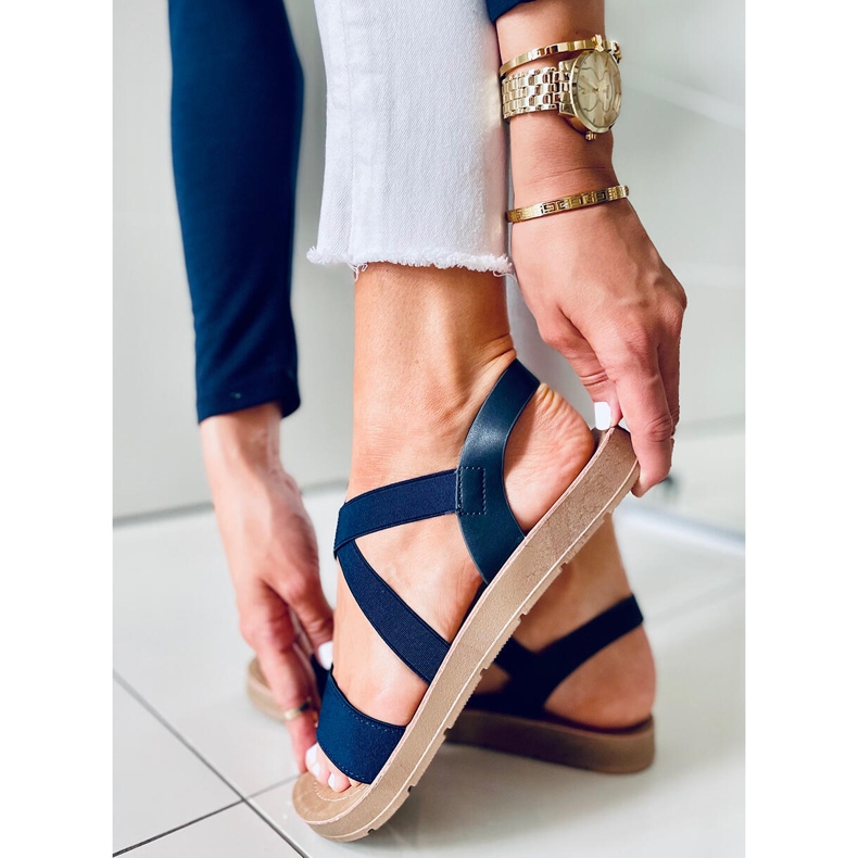 Dámské sandály Zinnia Blue námořnická modrá 1 Dámské sandály Zinnia Blue námořnická modrá 1