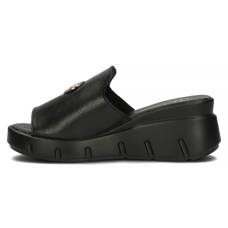 Kožené pantofle Filippo DK3596 / 22 Bk černé černý 2