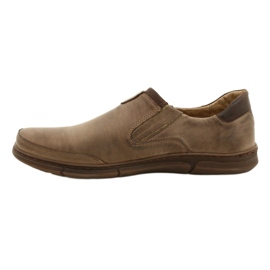 Polbut Pánské slip-on mokasíny boty J51, hnědé hnědý 1