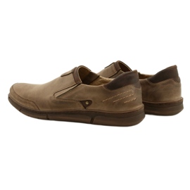 Polbut Pánské slip-on mokasíny boty J51, hnědé hnědý 4