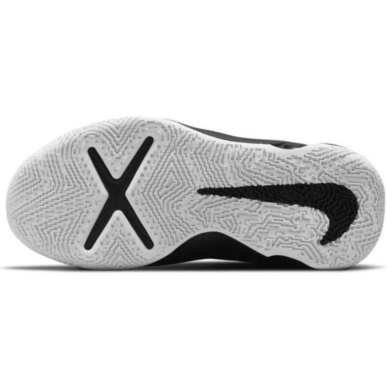 Basketbalové boty Nike Team Hustle D 10 Big Basketball Jr CW6735 004 černá stříbrný 6