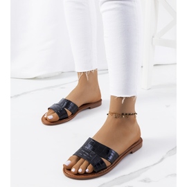 Miliny elegantní černé pantofle černý 1