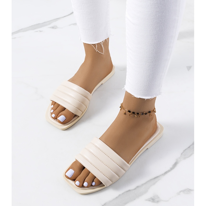 Béžové dámské pantofle Keulen béžový 1