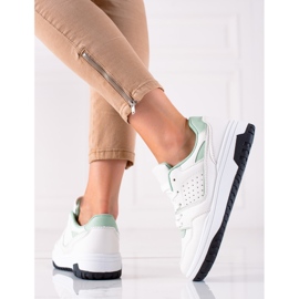 DK Sportovní tenisky na platformě zelený 1