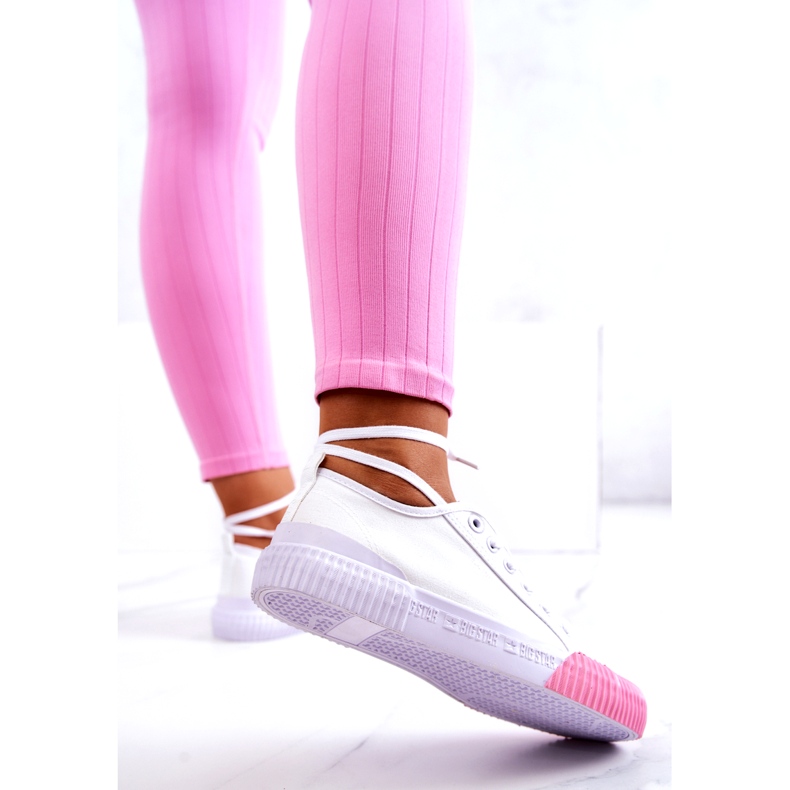 Materiál Sneakers Big Star JJ274111 Bílé tenisky bílý 3