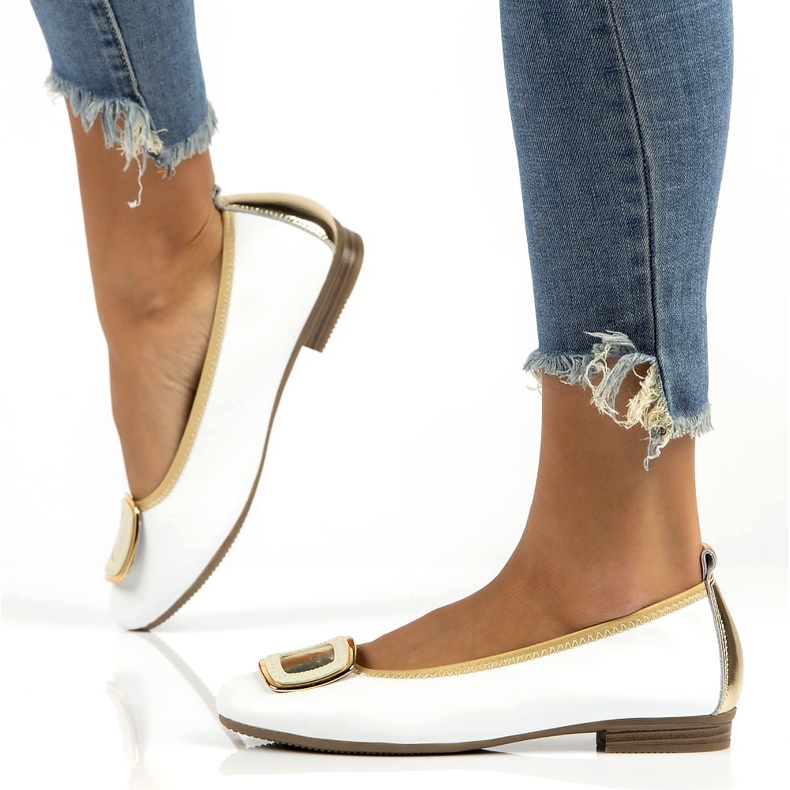 Kožené boty se zdobením Filippo DP3661/22 Wh bílé bílý 8