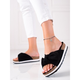 Marquiz Pantofle Na Platformě S Mašlí černý 1