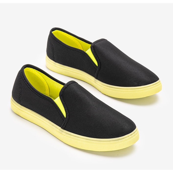 Černé tenisky Kulma černý zelený 1