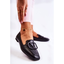 PS1 Mokasínové boty s ornamentem Black Hermosa černá 2