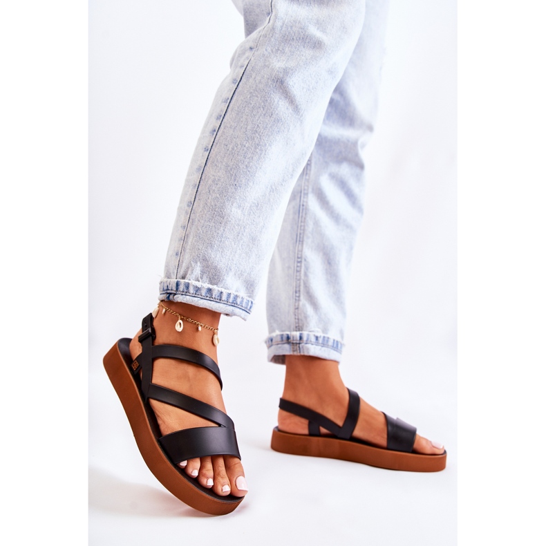 Dámské gumové sandály ZAXY JJ285052 Black černá 1 Dámské gumové sandály ZAXY JJ285052 Black černá 1