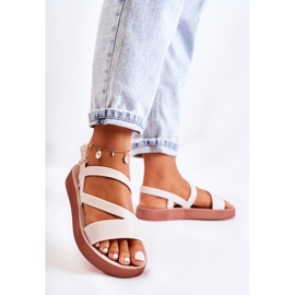 Dámské gumové sandály ZAXY JJ285053 Bílé bílý 1 Dámské gumové sandály ZAXY JJ285053 Bílé bílý 1