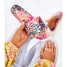 Voňavé gumové pantofle ZAXY JJ285097 růžovo-zelené růžový zelená 1