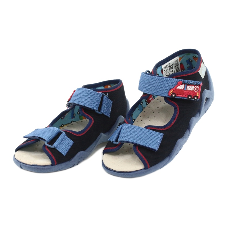 Befado žluté dětské boty 350P014 červené námořnická modrá modrý 3