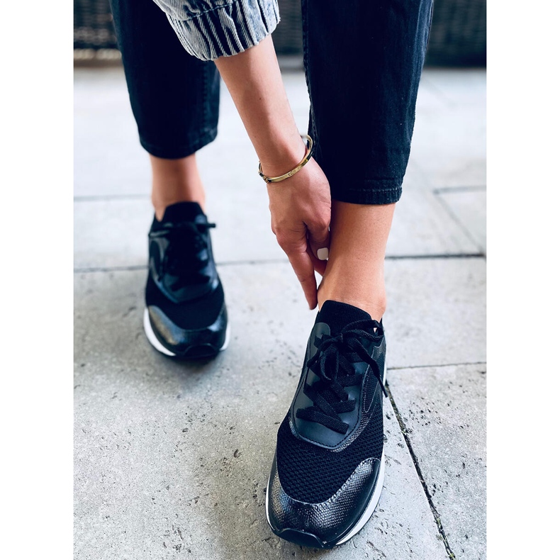 Ponožkové tenisky Remy Black černá 1 Ponožkové tenisky Remy Black černá 1