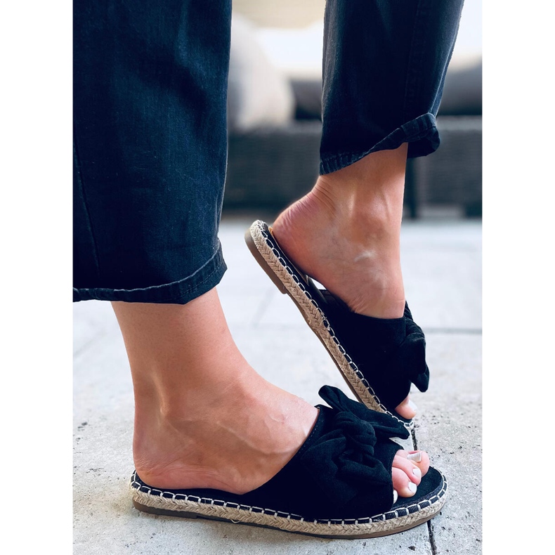 Larysa Černé espadrilky černá 1