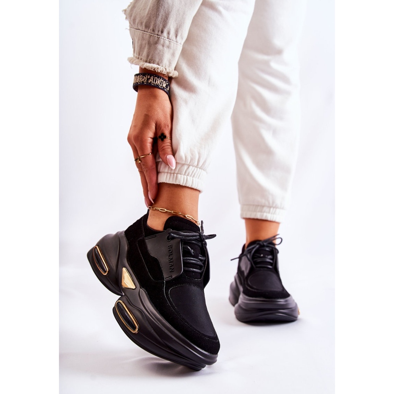 PS1 Dámské Tenisky Sportovní Boty Černé New Horizon černá 1