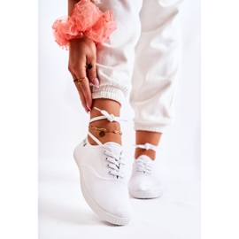 PE1 Dámské klasické tenisky bílé Dellis bílý 2