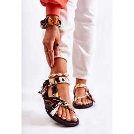 PM1 Dámské sandály na suchý zip Black Caprisa bílý 1 PM1 Dámské sandály na suchý zip Black Caprisa bílý 1