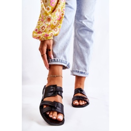 Pohodlné kožené dámské pantofle Maciejka 05549-01 Černá 2