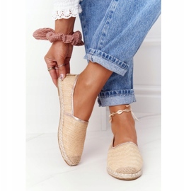 Espadrilles On Straw Sole Lu Boo Beige béžový 2