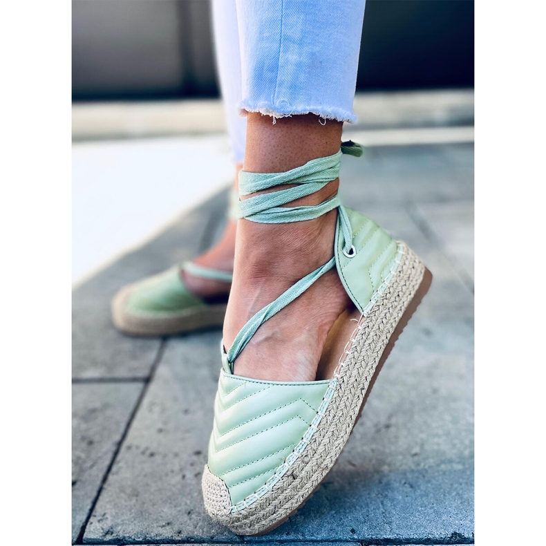Kotníkové espadrilky Freesia Green zelená 1