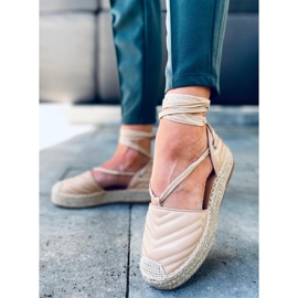 Kotníkové espadrilky Freesia Beige béžový 2 Kotníkové espadrilky Freesia Beige béžový 2