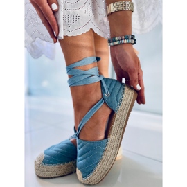 Freesia Blue espadrilky po kotníky modrý 2 Freesia Blue espadrilky po kotníky modrý 2