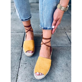 Dámské espadrilky Andrina Yellow hnědý žluť 1