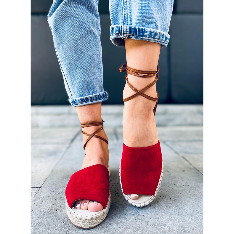 Dámské espadrilky Andrina Red červené 1