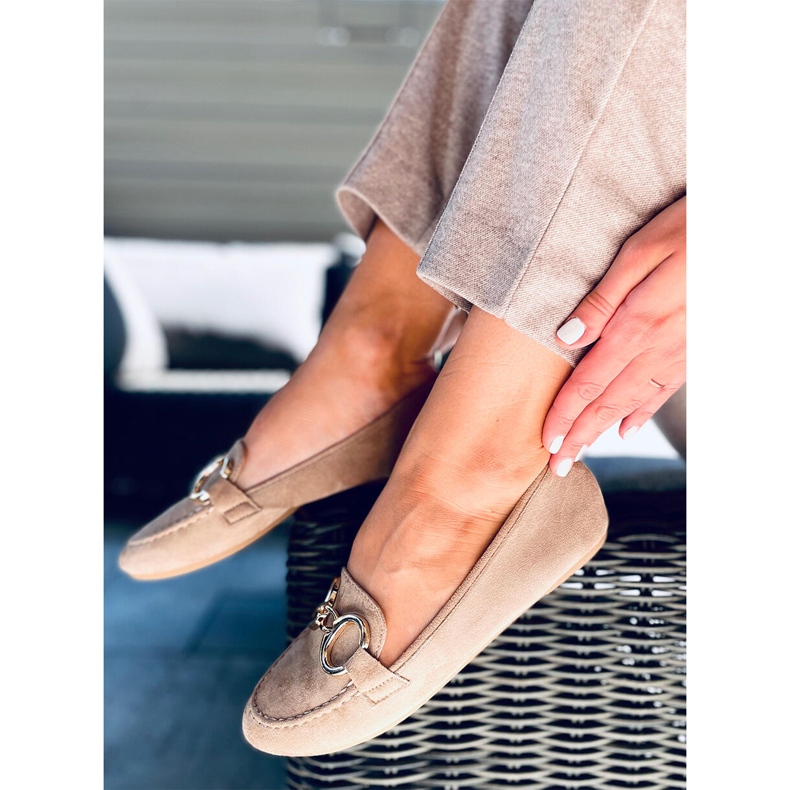 Dámské mokasíny Porter Khaki béžový 1