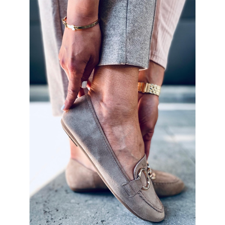 Dámské mokasíny Porter Khaki béžový 2