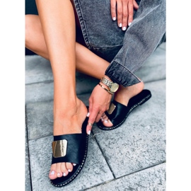 Černé dámské pantofle Utah černá 1