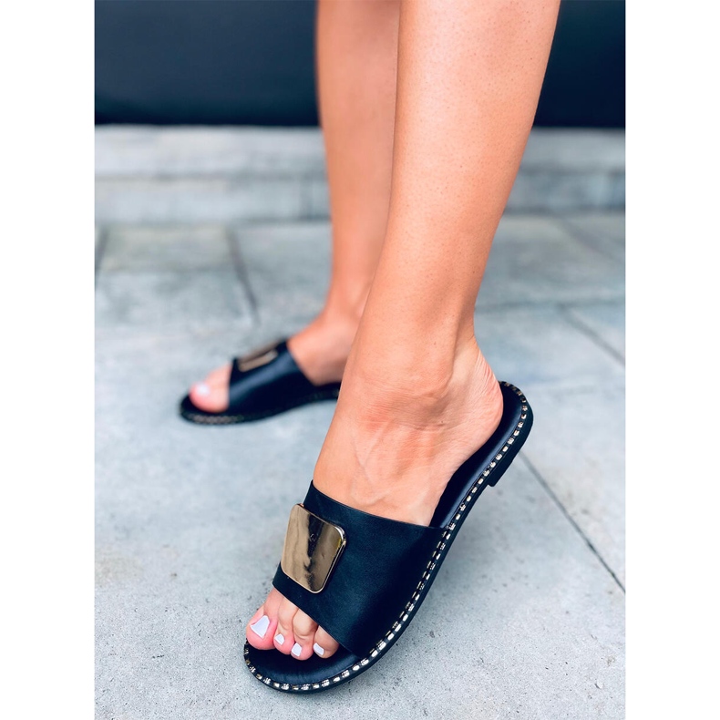 Černé dámské pantofle Utah černá 2