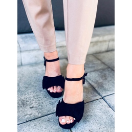 Sandály na platformě Adella Black černý 1