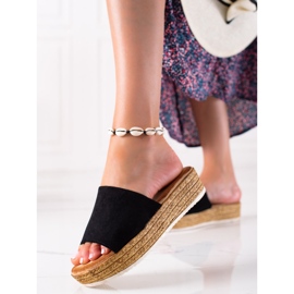 RTX WALK Pantofle Na široké Platformě černá 2