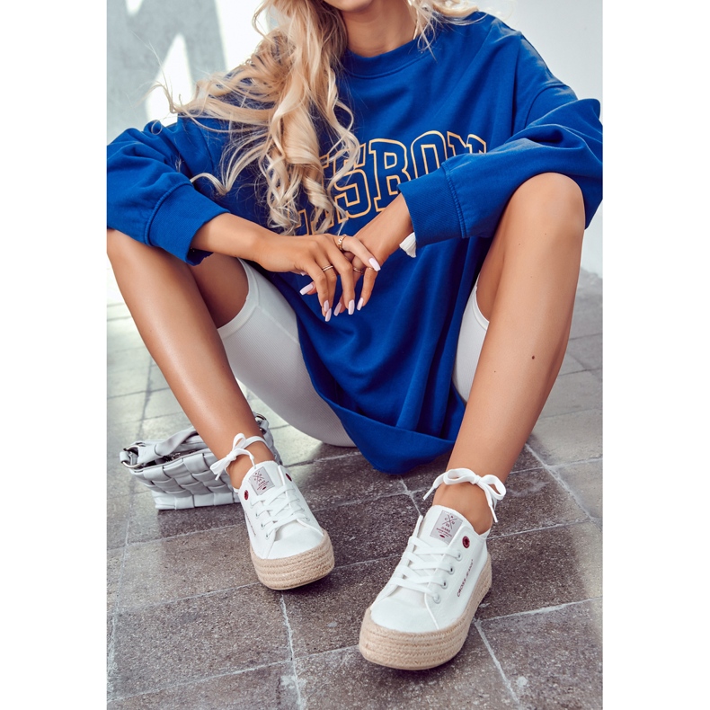 Big Star Sportovní boty Espadrilky Cross Jeans JJ2R4005C White bílý 1