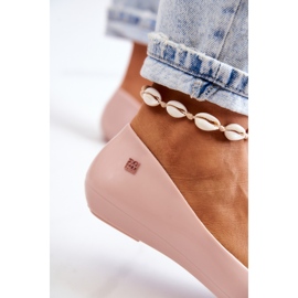 Dámské voňavé gumové baleríny ZAXY JJ285051 Nude béžový 3