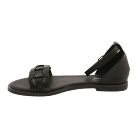 Evento Dámské sandály s Braid 22SD35-4604 Black černý 1
