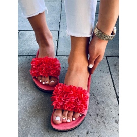 Korkové pantofle Berry Coral růžový 4