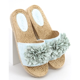 Květinové fiesta Primrose Green pantofle zelená 2