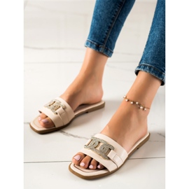 Seastar Elegantní pantofle béžový 1 Seastar Elegantní pantofle béžový 1