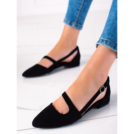 T.Sokolski černé Baleríny S Výřezem černý 1