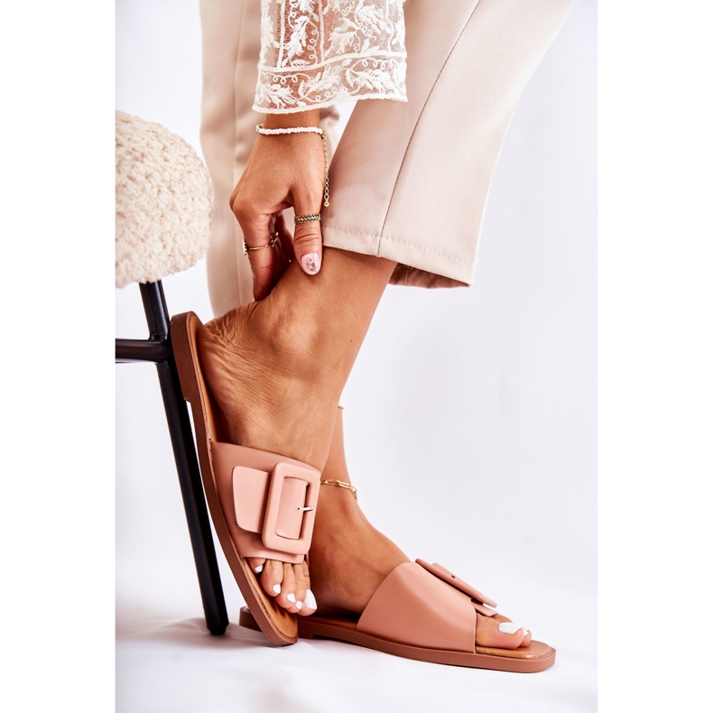 Dámské módní pantofle na léto růžové Sylvia růžový 1